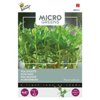 Buzzy Microgreens, Peashoots