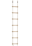 houten sporten touwladder - PH - 3.0 m (2.45 m) - 7 sporten