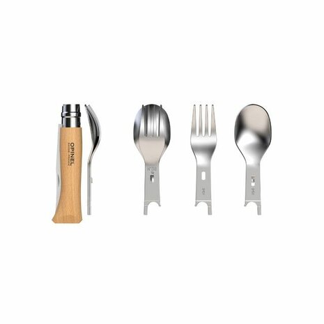 Outdoor bestekset Opinel, Picnic plus 4 delig