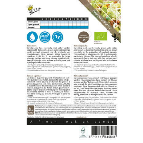 Buzzy Organic Sprouting Daikonkers (BIO)