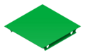 Paneel 30 × 30 cm groen