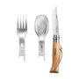 Outdoor bestekset Opinel, Picnic plus 4 delig