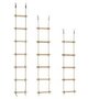 houten sporten touwladder - PH - 3.0 m (2.45 m) - 7 sporten